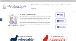Desktop Screenshot of adoptafriendforlife.org