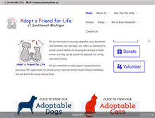 Tablet Screenshot of adoptafriendforlife.org